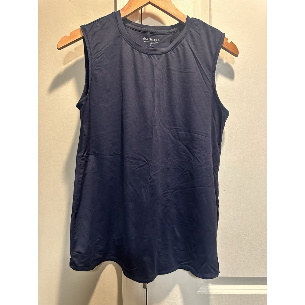 Athleta Navy Blue Open Back Tank Small